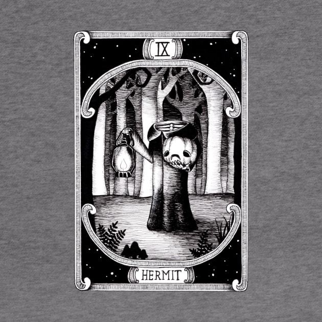 The Hermit tarot card by Marcies Art Place